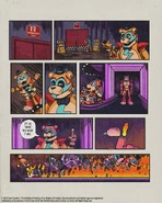 Glamrock Freddy sets the Pizzaplex on fire.