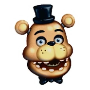 A sticker of Withered Freddy's head.