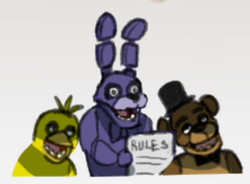 Five Nights at Freddy's 2 - Foxy - It's Me - Phantom Bb - Sticker