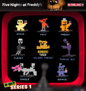 Golden Freddy 8-Bit Figure.