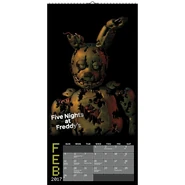 Calendario con Springtrap representando el mes de Febrero.