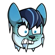 Frostbite Sara sticker.