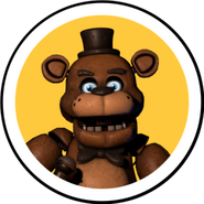 The center icon for the QR code for the FNaF Movie lens. Note: The render of Freddy Fazbear used in the icon is by RamChoops and was posed in the Triple A Fazbear Wiki.