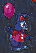 Artwork of Balloon Bonnie seen in the Five Nights at Freddy's Stickerpedia book.