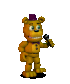 Fredbear's overworld sprite, animated.