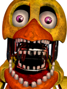 Withered Chica's mugshot icon from the main menu.