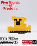 Figura de 8-bits de Golden Freddy creada por Funko.