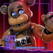 Freddy in the last day of the Photo Booth Challenge image.