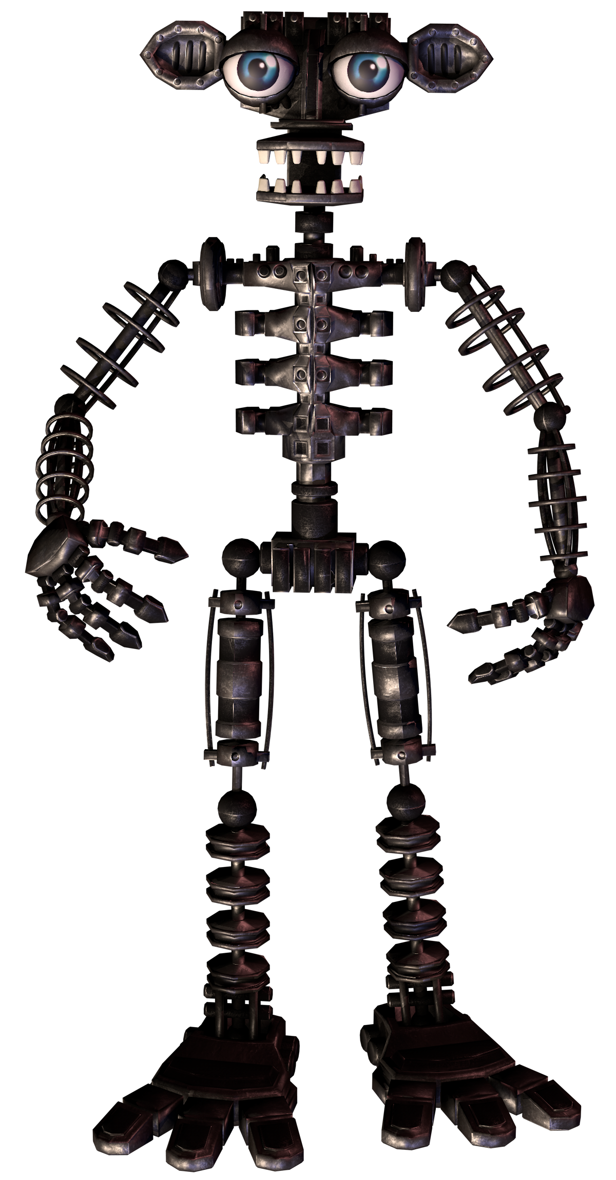 Endo-02 is an endoskeleton designed for the withered animatronics presumabl...