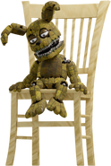 Plushtrap's initial pose during the encounter with his CPU equipped.