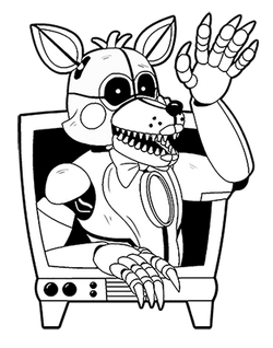 Lolbit FNAF coloring page
