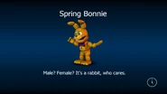 Spring Bonnie's loading screen.