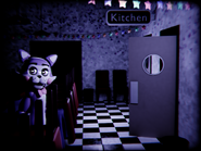 Cindy near the Kitchen, once The Penguin has left.