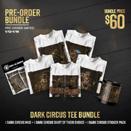 Grafika promocyjna zestawu koszulek Dark Circus