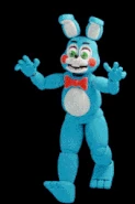 Toy Bonnie's charge animation, animated.