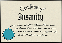 Certificate of Insanity
