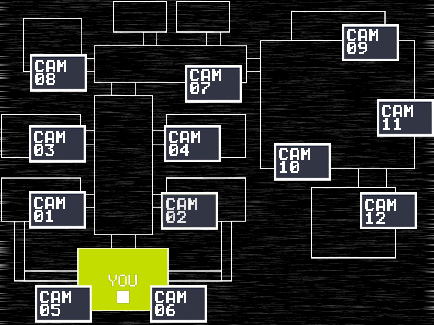 Modern] Five Nights at Freddy's 1 map (28x27), non-commercial use