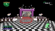 Freddy's themed golf hole.