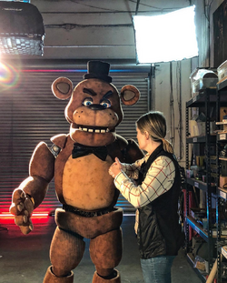 Freddy Fazbear's Pizza FOR REAL 🧸🍕 #fnaf #fnafmovie #freddyfazbear  #fivenightsatfreddys 