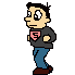 A drawing of Scott that he made for his old game Doomsday Picnic.