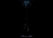 The seventh and final teaser before the release of the game, an image depicting Plushtrap on a chair. "Terrible things come in small packages" is displayed.