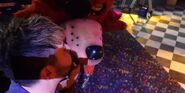 Razzbowski kissing Foxy.
