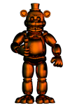 The Freddy Fazbear trophy upon getting 8000 points (bronze-colored).