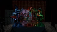 Prototype Bonnie and Prototype Chica performing on stage.
