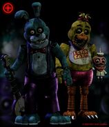 The new design of Bonnie and Chica.