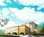 "F.N.A.F Hight", sitio en donde ocurre la intermisión "Toy Chica: The High School Years".