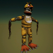Withered Chica's action figure icon.