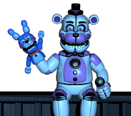 Funtime Freddy in the Parts & Service.