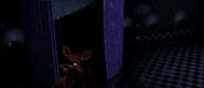 Foxy preparing to sprint to the Player's Office (4th phase).