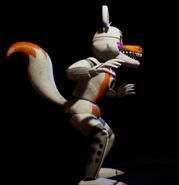 Lolbit en La Galería (vista lateral)