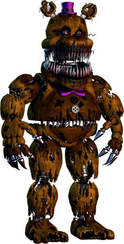 Golden Freddy Purple Hat Shadow Nightmare Phantom Withered Freddy