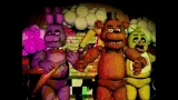 Los animatrónicos dando su espectáculo.