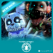 Piranha Plushtrap i Frost Plushtrap na grafice promocyjnej