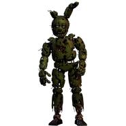 Cuerpo completo de Springtrap en los Extras.