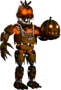 Jack-O-Chica trzymająca Dynię