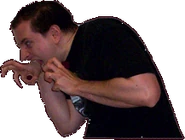 A cropped photo of Scott that is seen in his old game Metroid: Ripped Worlds.