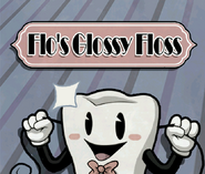 Anuncio de Flo's Glossy Floss.