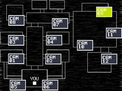 FNaF+ Map, cleared up w/ Cameras & (possible) names - Imgur