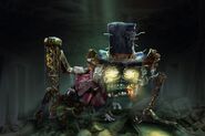 Artwork of Mimic inside Big Top's Busted state.