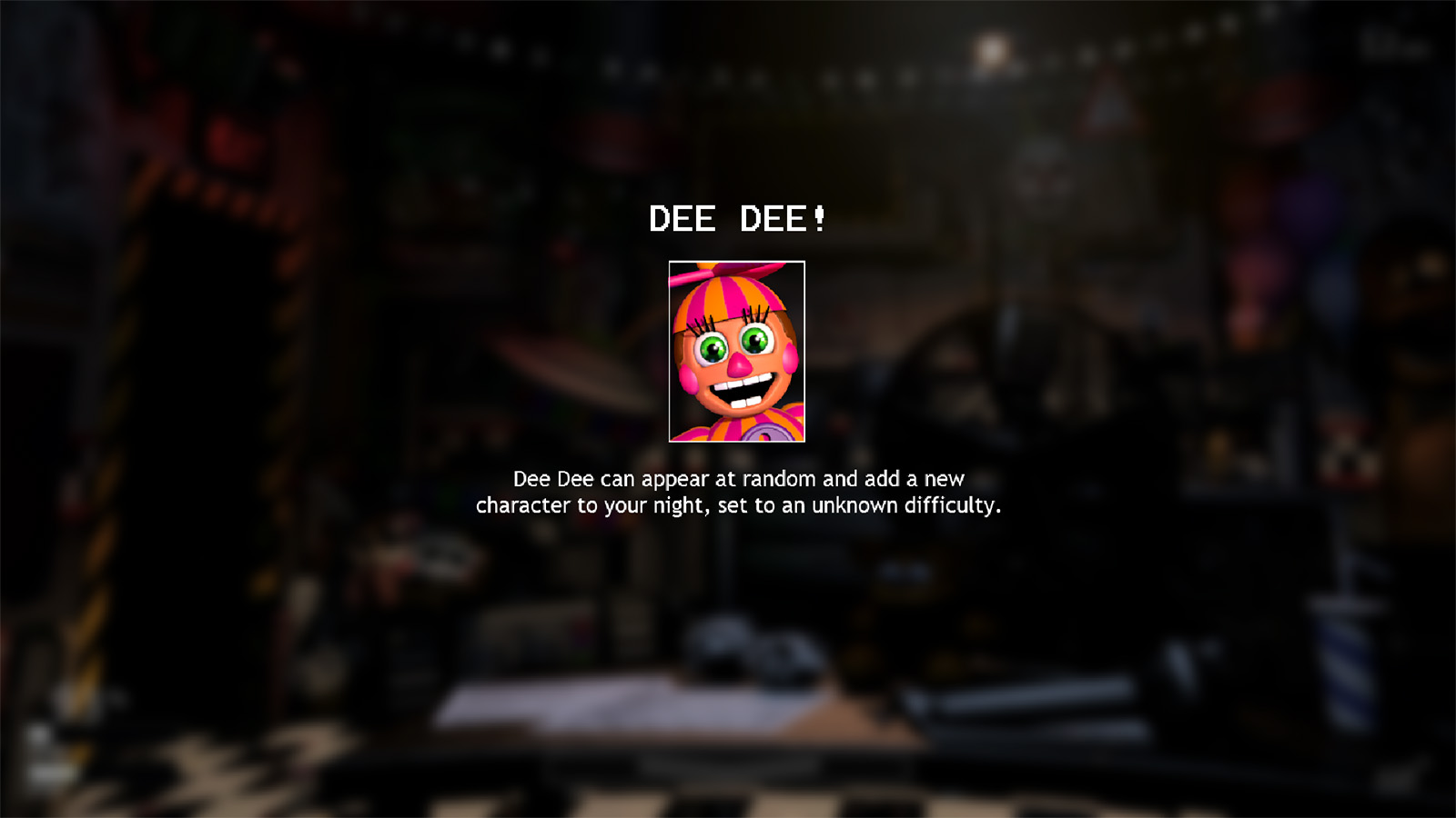 Dee Dee Freddy Fazbears Pizzeria Simulator Wiki Fandom