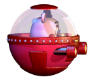 Helpy in Galaxy Vortex minigame.