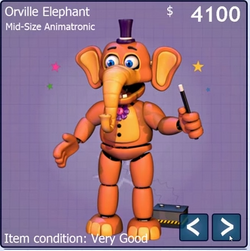 Orville Elephant, Five Nights at Freddy's Wiki