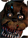 Nightmare Freddy's alternate icon without the Freddles.