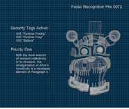 Molten Freddy's blueprint, from the Insanity Ending.