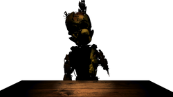 Molten freddy jumpscare salvage room pixel art