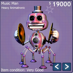 Music Man, Freddy Fazbears Pizzeria Simulator Wiki